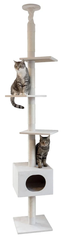 Ferdi Cat Tree 38 x 38 x 240-260 cm White