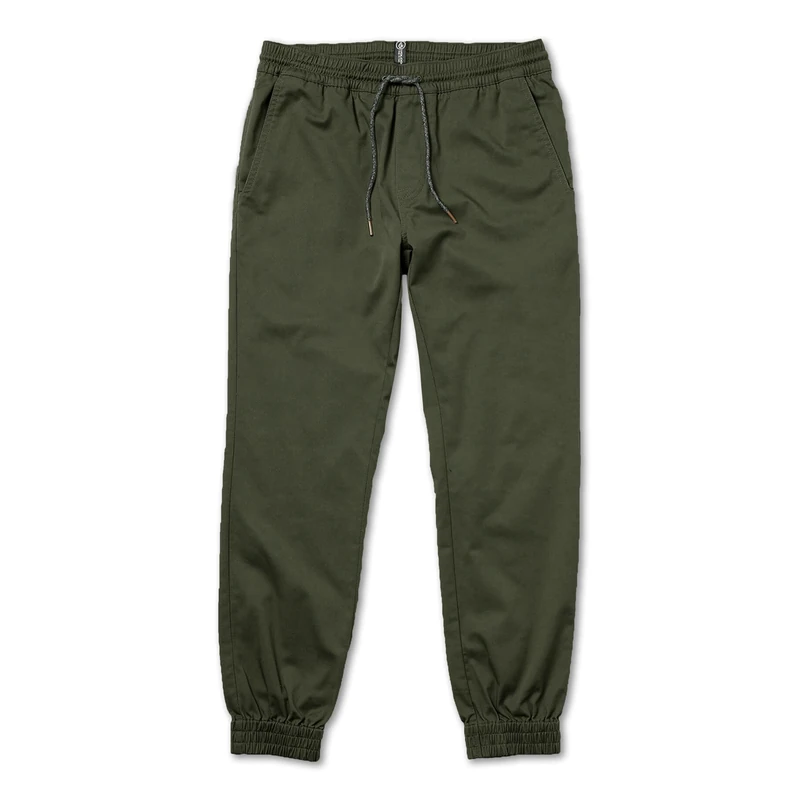 Volcom Men's Frickin Slim Jogger Pant, Dark Green, Small