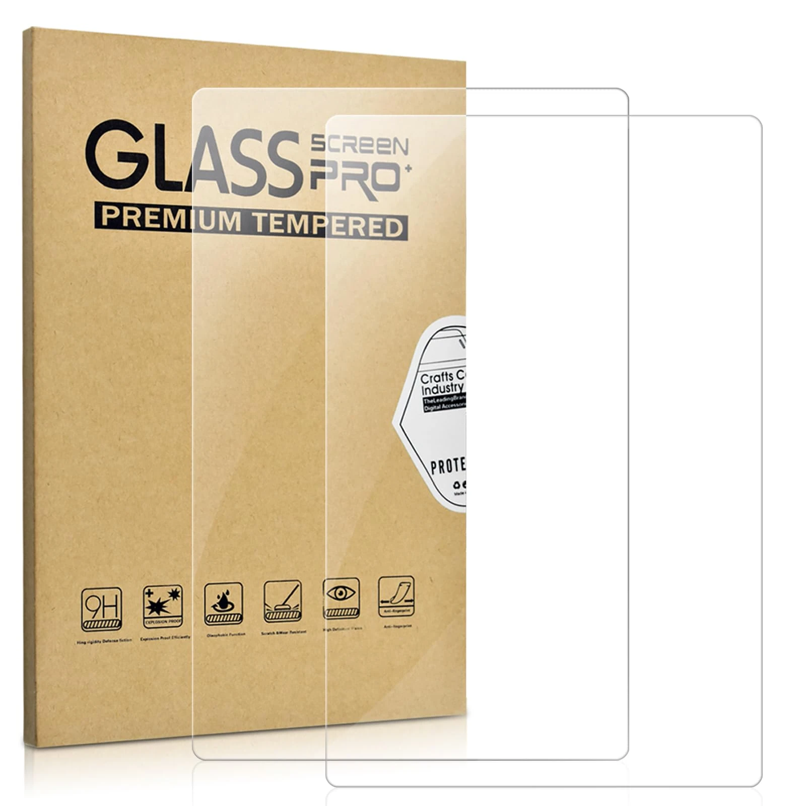 [2 Pack] KATUMO Universal 10 inch Tablet Screen Protector [9.29 * 6.68" / 236 * 162mm]