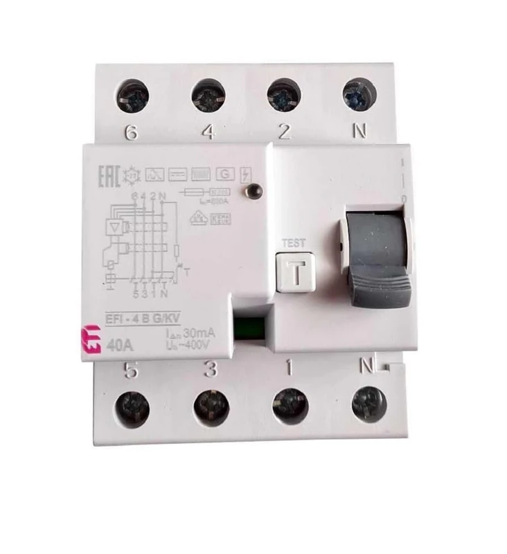 as - Schwabe Residual Current Circuit Breaker - FI Circuit Breaker - 4-Pole/40 A/30 mA/Type B - 4 TE - Protection Against Electrical Shock - High Safety Standard - White - IP20, 62505