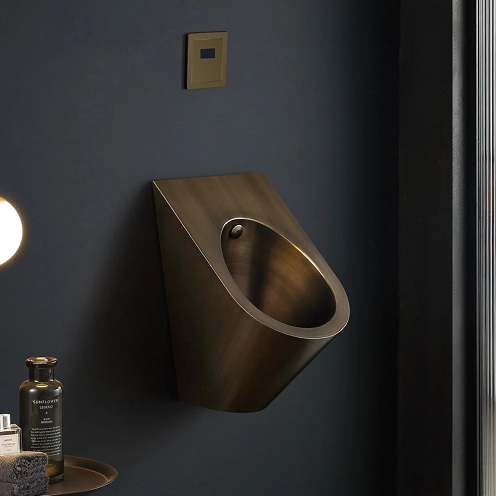 ZARBAILRE Washout High-Efficiency Urinal, Easy to Install Public Toilet Urinals, 304 Stainless Steel Urinal for Home/Hotel/Bar/Airport