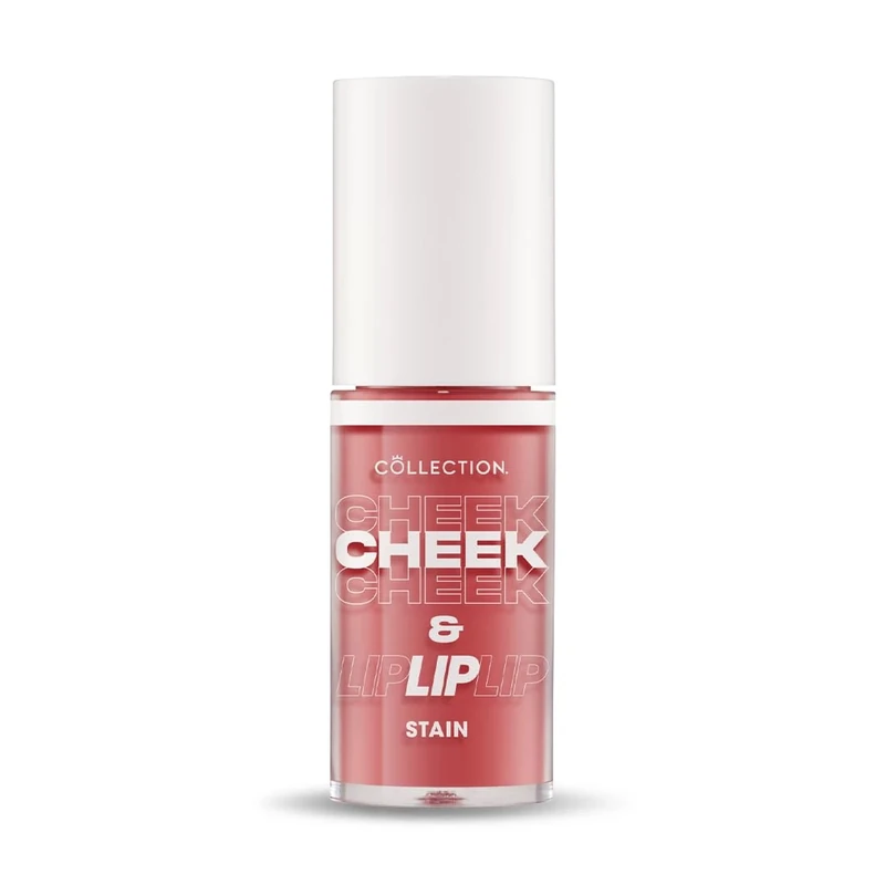 Collection Cosmetics 2 in 1 Cheek & Lip Stain, Long Lasting and Hydrating, For All Skin Types, 5 ml, Poppy