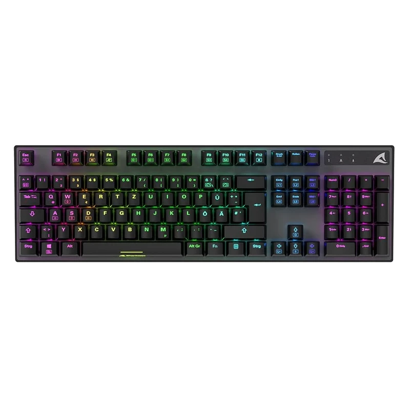 Sharkoon Skiller SGK20 (Black, DE-Layout, Huano Brown, 20 Keys, RGB, USB)