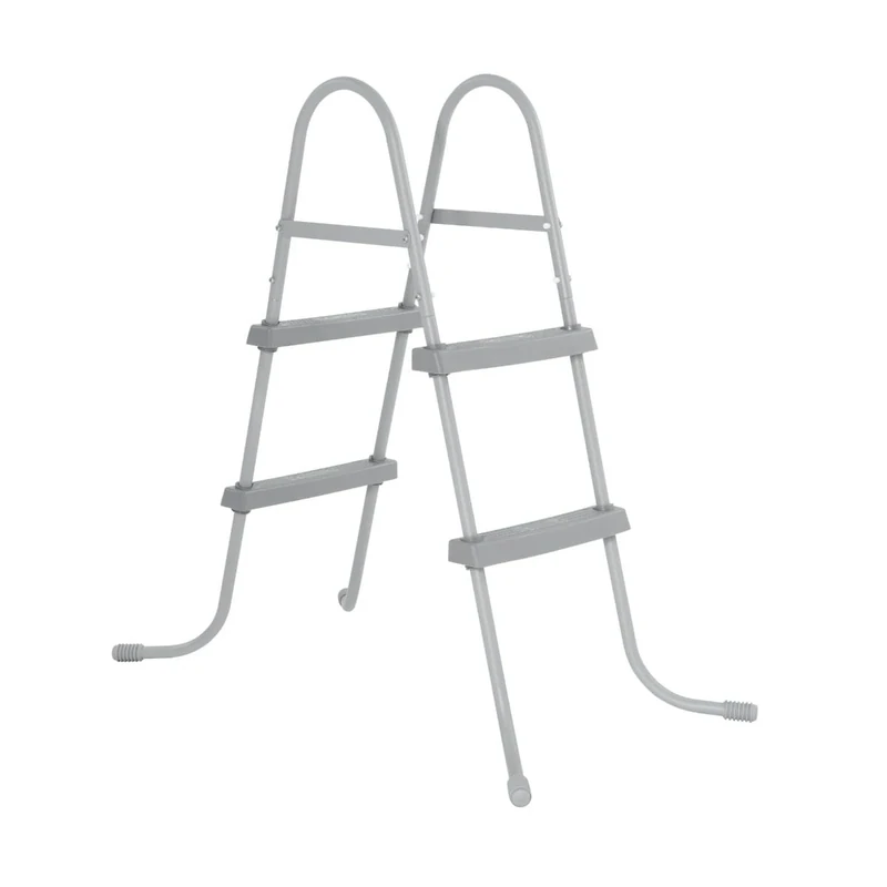 Bestway Swimming Pool Ladder, Metal Frame Above Ground Pool Ladder, Up to 84cm - Image 1