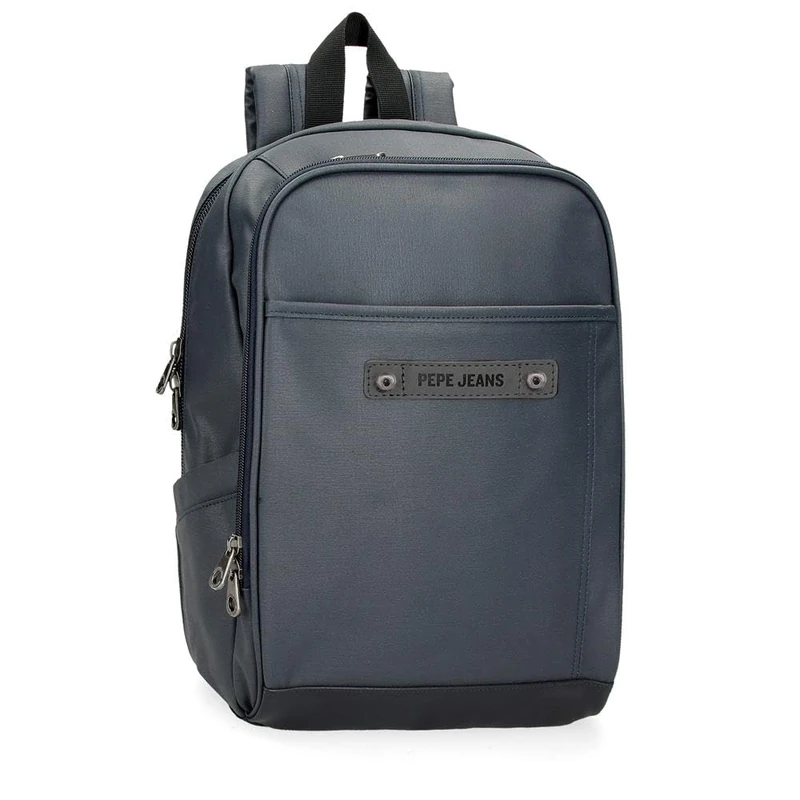 Pepe Jeans Hatfield Laptop Backpack 13.3" Blue 25 x 37 x 10 cm Polyester 9.25L, blue, One Size, Laptop Backpack