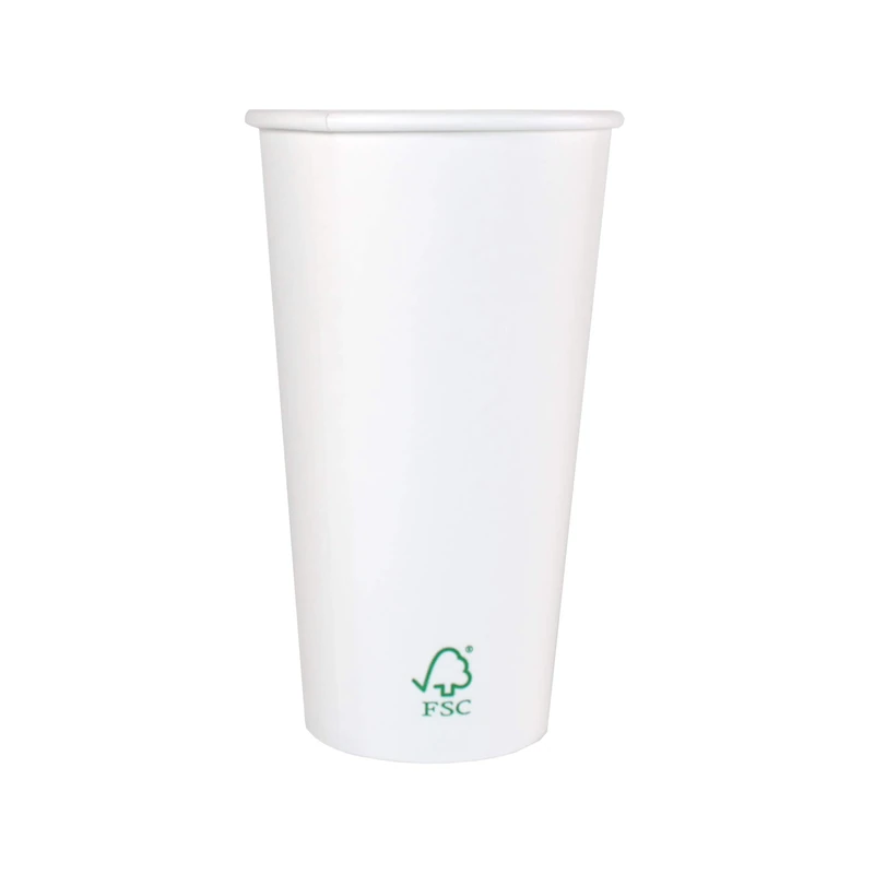Ecorigin Disposable White Paper Cups - Pack of 1000 Units 600ml/20oz FSC Paper - Image 1