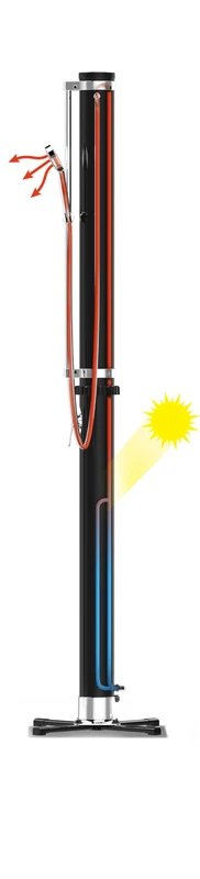 Bestway | SolarFlow, Outdoor Shower, 20L / 5gal, Luxurious Outdoor Experience, Above Ground Pools, Inflatable Spas, Hot Tubs