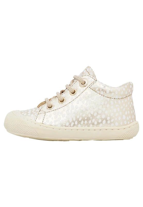 NATURINO Leather First Steps Shoes, Gold, 19 EU
