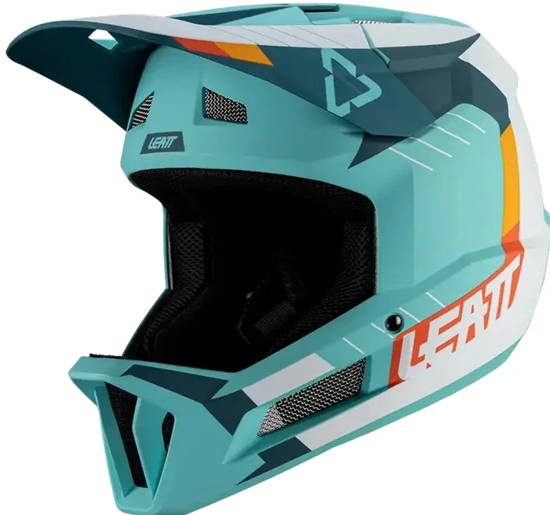 Leatt 6009554073458 Casque MTB Gravity 2.0 Blue Fuel-L 59-60 cm, Multicoloured, One Size