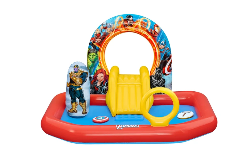 6'11 inch x 6'6 inch x 49 inch/2.11m x 1.98m x 1.25m Avengers Assemble Play Center