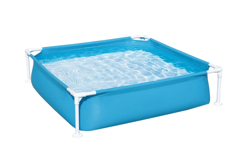 Bestway Rectangular Kids Pool, Blue, 122 x 61 x 122 cm, 365 L, Corrosion Resistant, Easy Setup, Folds for Storage, For Kids and Toddlers