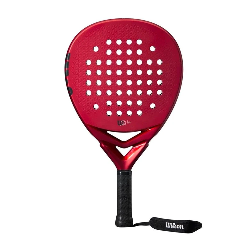 Wilson Bela Junior V2 Padel Racket, fibreglass/EVA, Red/Black