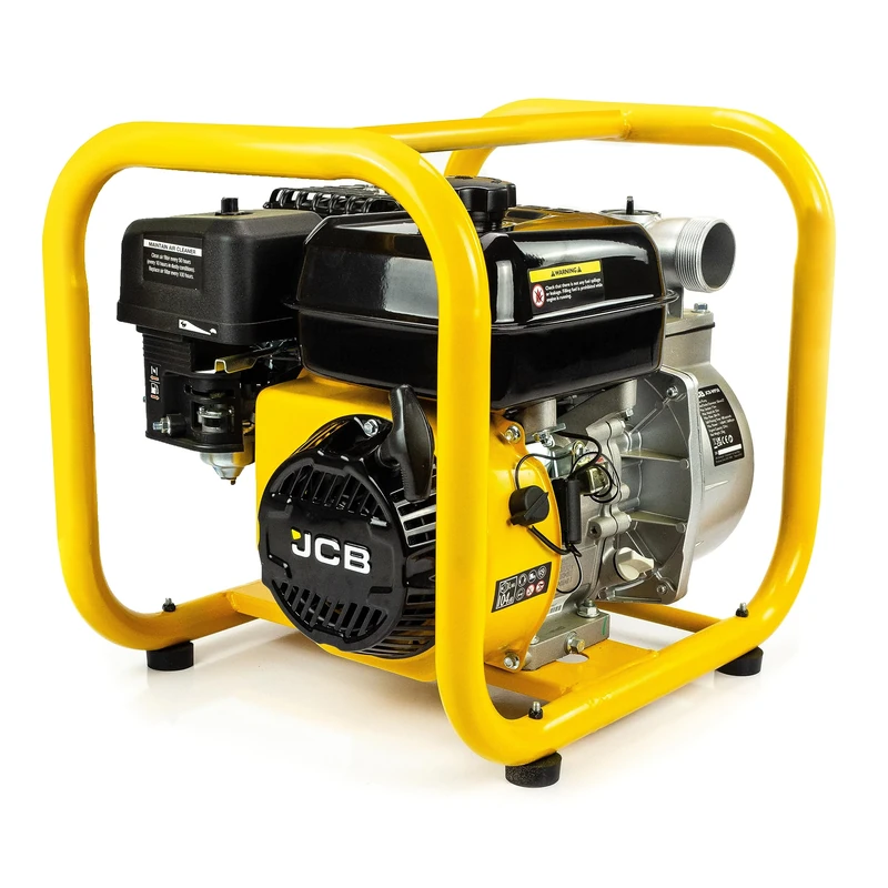 JCB 50mm 2’’ Petrol Powered CleanWater Pump with 2-Inch/50mm Inlet and Outlet 7.5hp 224cc 4-Stroke 466L/min 27,960 L/hr 3.6L Fuel Tank 25Kg | JCB-WP50
