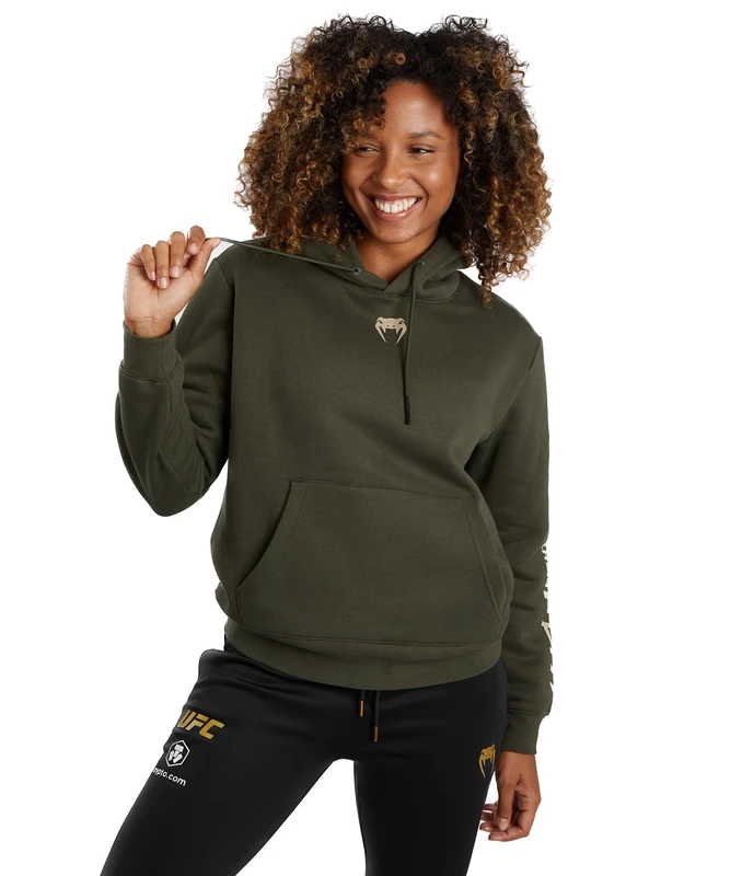 Venum, UFC Adrenaline Fight Week Women’s Pullover Hoodie, Women's, XL, Khaki