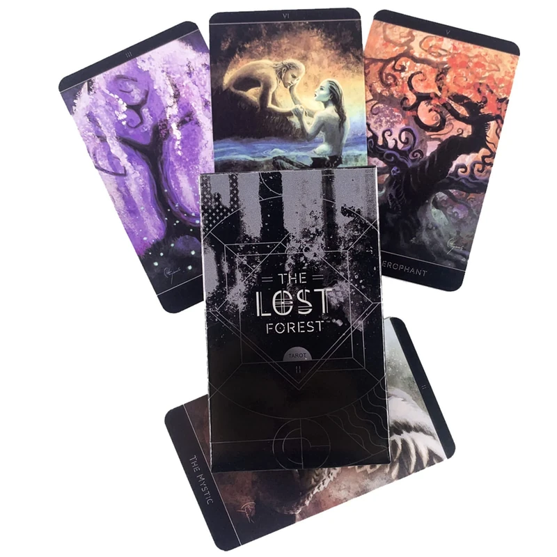 Bexdug 2 Pcs Tarot Cards, Standard Tarot Decks, The Lost Tarot Deck, Mystery Divination Board Game For Beginners And Tarot Lovers