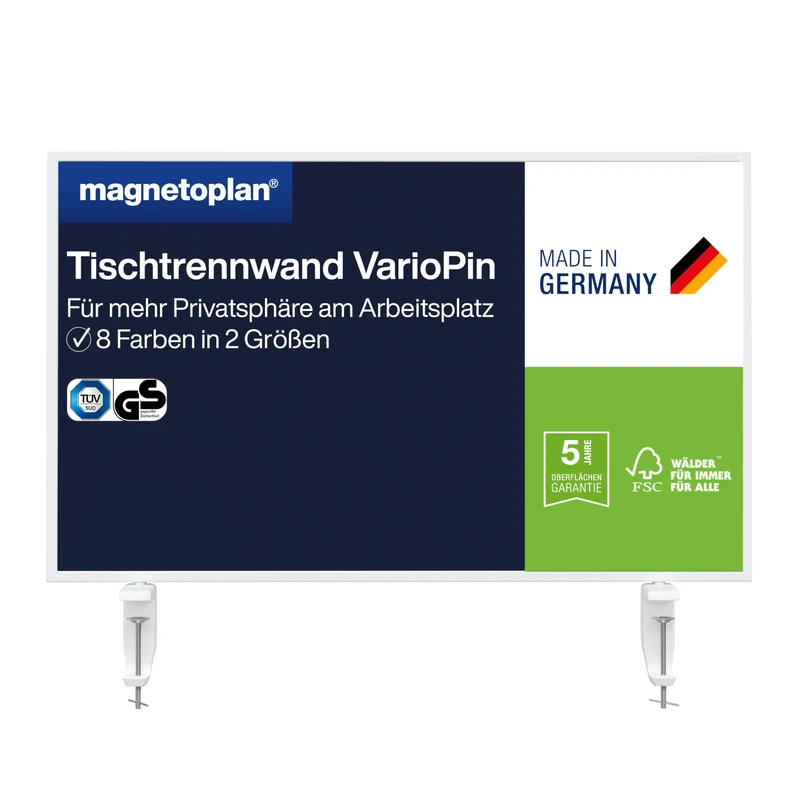 magnetoplan VarioPin Table Divider Felt Blue | W x H 800 x 500 mm
