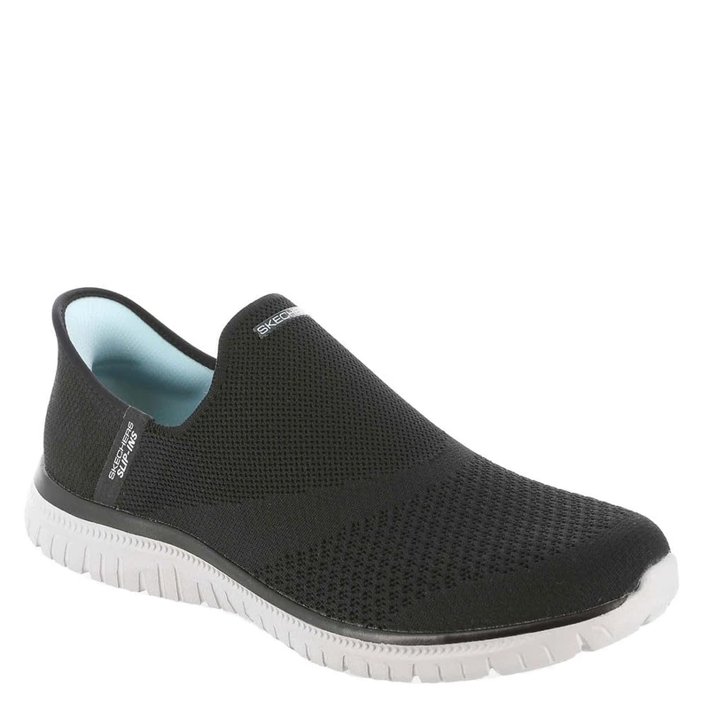 Skechers Women's Virtue Sleek Trainers, Sports Shoes, Black Knit, 3.5 UK