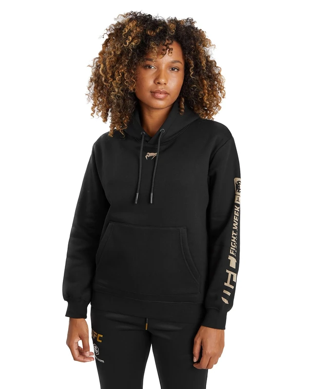 Venum, UFC Adrenaline Fight Week Women’s Pullover Hoodie, Women's, XL, Black