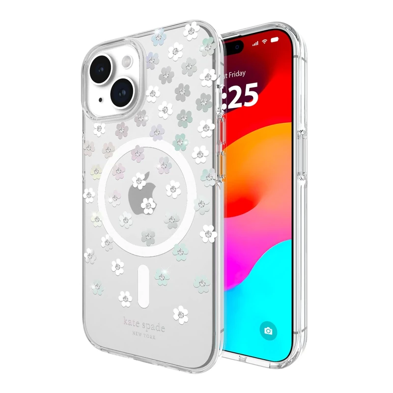 Kate Spade New York iPhone 15/14/13 Case, Compatible With MagSafe - Scattered Flowers