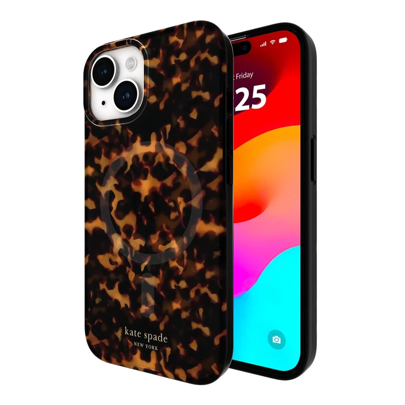 Kate Spade New York iPhone 15/14/13 Case, Compatible With MagSafe - Tortoiseshell