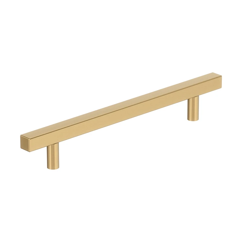 Amerock 10BX37178CZ | Champagne Bronze Cabinet Pull | 6-5/16 inch (160mm) Center-to-Center | 10 Pack | Bar Pulls Square | Furniture Hardware
