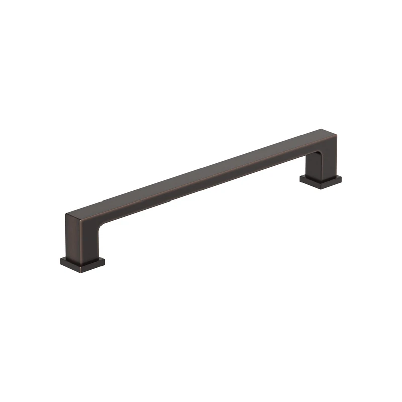 Amerock 10BX37033ORB | Oil Rubbed Bronze Cabinet Pull | 6-5/16 inch (160mm) Center-to-Center | 10 Pack | Bridgeport | Furniture Hardware