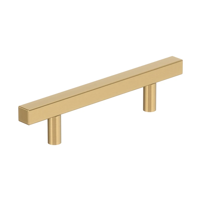 Amerock 10BX37176CZ | Champagne Bronze Cabinet Pull | 3-3/4 inch (96mm) Center-to-Center | 10 Pack | Bar Pulls Square | Furniture Hardware