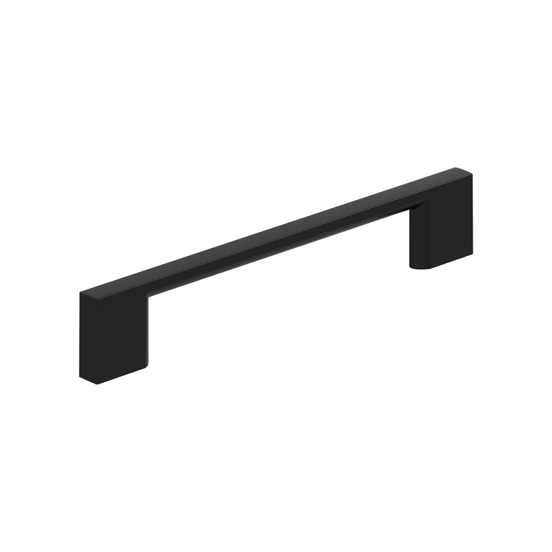 Amerock 10BX37132MB | Matte Black Cabinet Pull, Cabinet Knobs, Cupboard Handle | 5-116 inch (128mm) Center-to-Center | 10 Pack | Cityscape | Furniture Hardware