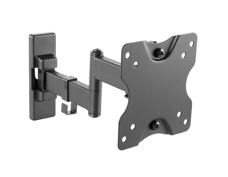 RICOO Monitor Wall Mount S5011 for 13-27 inch Screens, VESA 75x75, 100x100, Durable Steel Design, Tilt & Swivel, Black, up to 20 kg