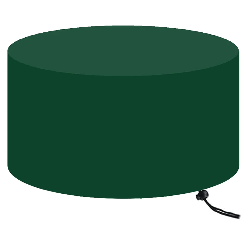 Garden Furniture Set Covers - Waterproof, Tear Resistant Oxford Fabric, Large Patio Set Cover, Windproof, Anti-UV, Round (Ø260x45cm) - Green