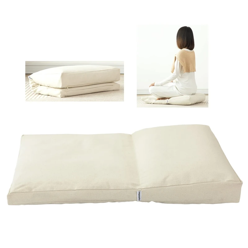 Halotribe Meditation Cushion,Meditation Pillow and Zabuton 2-in-1 Portable Design(50 * 70CM).