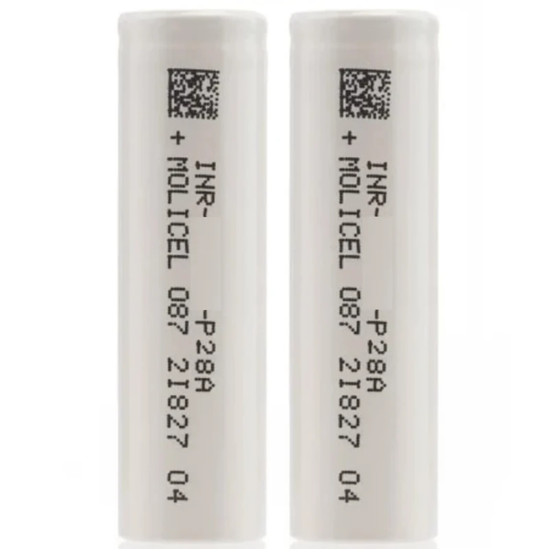Molicel P28A 2800 mAh 35A Double High Amp Flat Top Rechargable Battery Class A Long Lasting Works With E Cigarettes Vape Sub Ohm Kit No Nicotine