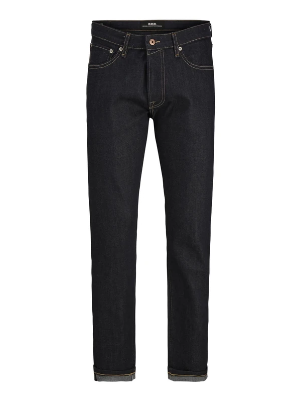 JACK & JONES Male Relaxed Fit Jeans RDD Royal RI 324 Selvedge Loose Cut Jeans, Blue Denim, 32 W/30 L