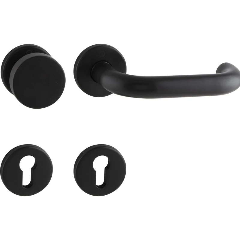 HOPPE Paris 12163739 Change Fitting on Rosette 37-42 mm Stainless Steel Matte Black