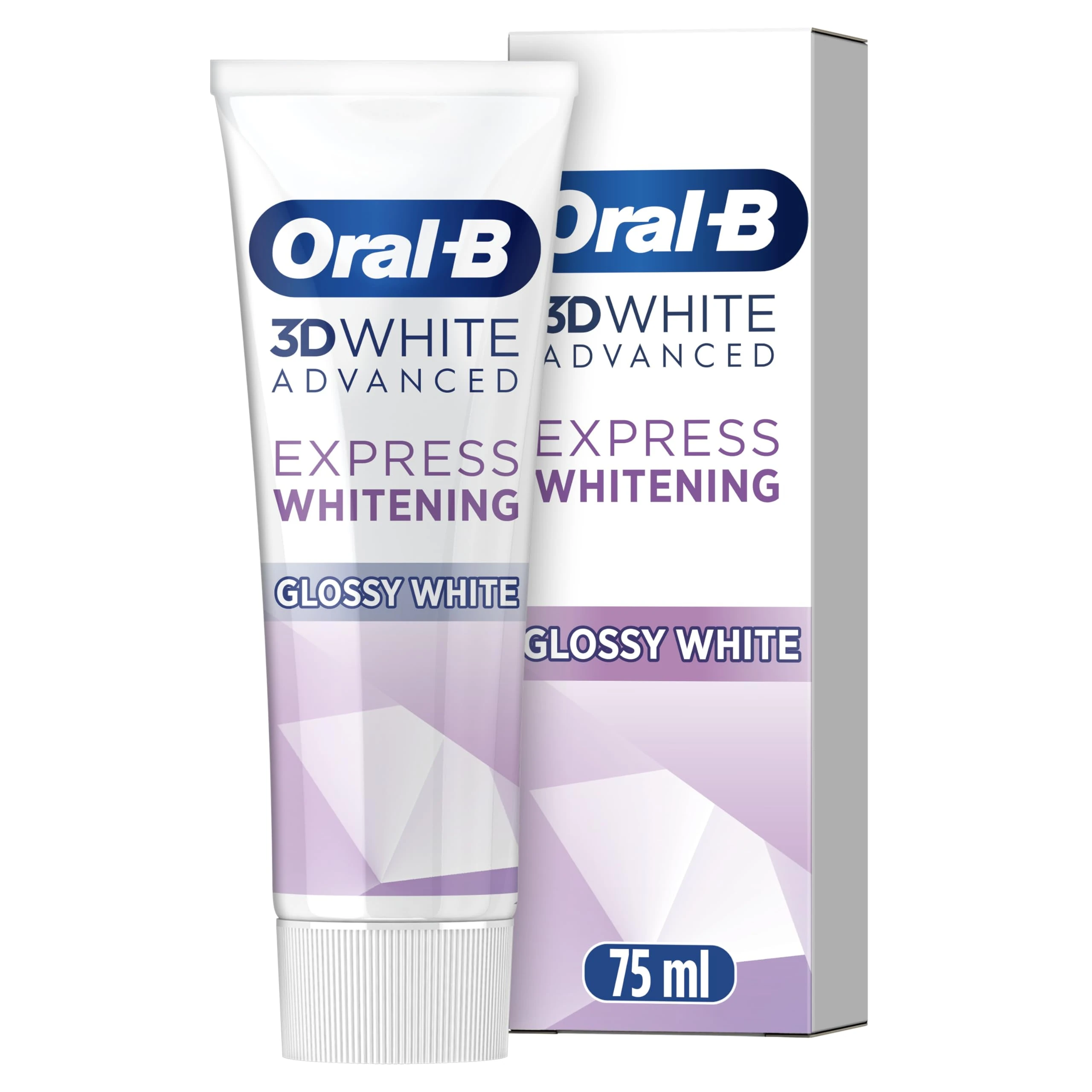 Oral-B 3DWhite Advanced Express Whitening Glossy White Toothpaste 75ml