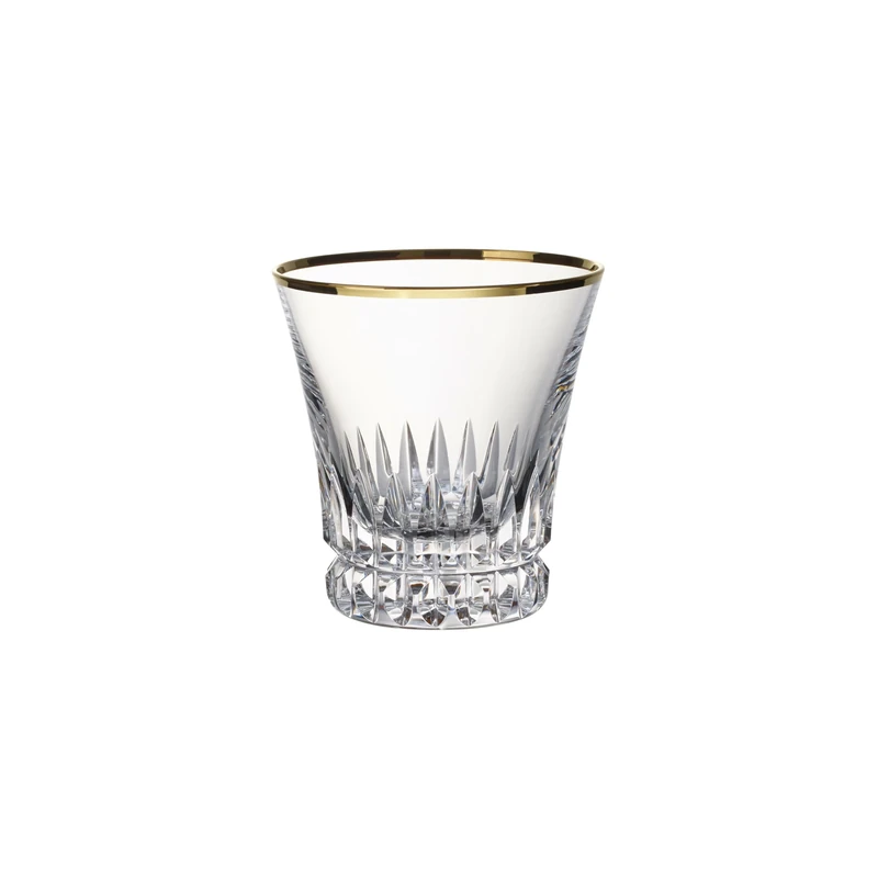 Villeroy & Boch - Grand Royal Gold Water Glass Set with Gold Rim, 200 ml Water Glasses, Crystal Glass, Clear