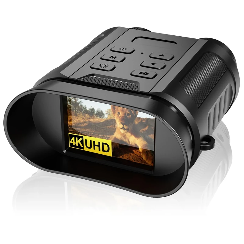 Coolifepro Night Vision Goggles, 30MP 4K 2500mAh Rechargeable 8X Digital Infrared Night Vision Binoculars with 2.4" TFT LCD Night Vision Scope up to 984ft/300m for Spotting Hunting（with 32GB Card）