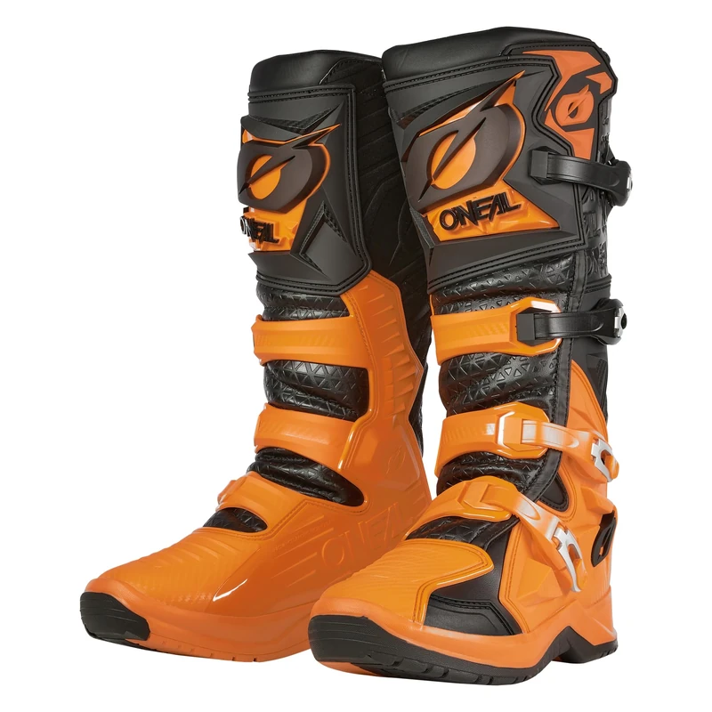 O'NEAL | Motocross Boots | Enduro Motorcycle | Anti-Slip Outsole for Maximum Grip, Heat Protection made from Microfibre | RMX PRO Boot V.24 | Adult | Black Orange | Size 49