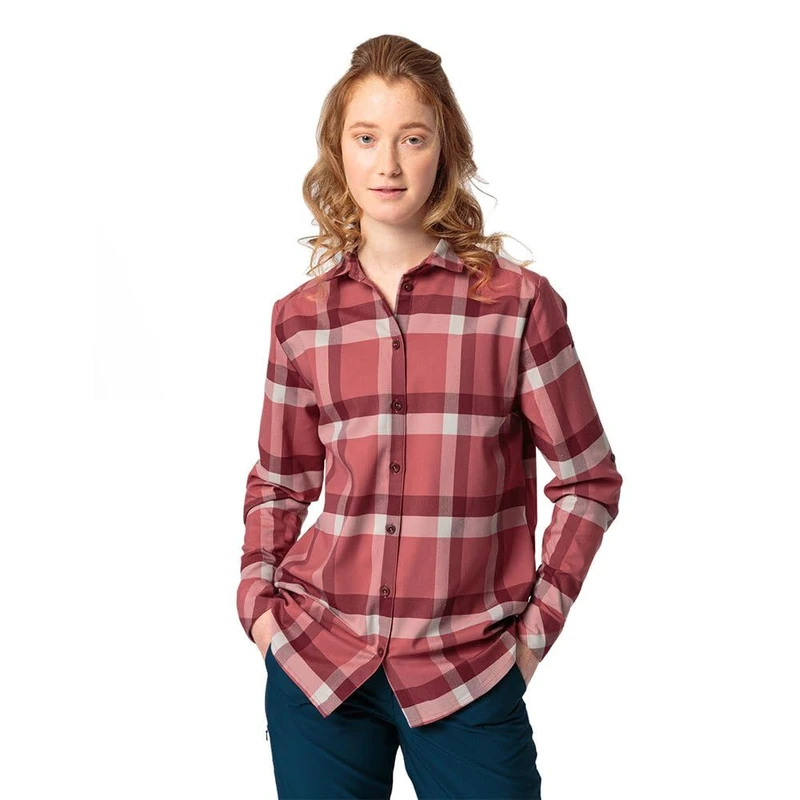 VAUDE Women's Farsund III Outdoor Blouse Shirt, Brick., 10