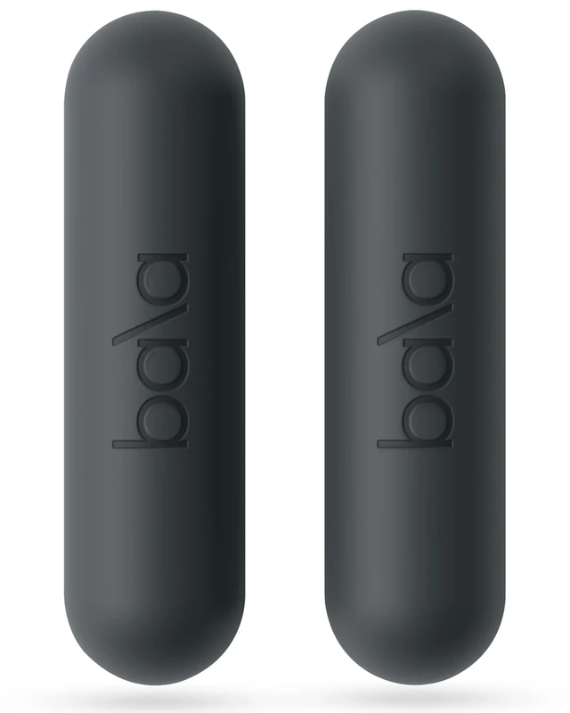 Bala Bars Dumbbell Set for Women & Men, 3lb Dumbbells (Charcoal) - Set of 2 Bars Designed for Walking, Strength Training, HIIT, Boxing & Aerobics - Dumbbell Weights for Working Out at Home