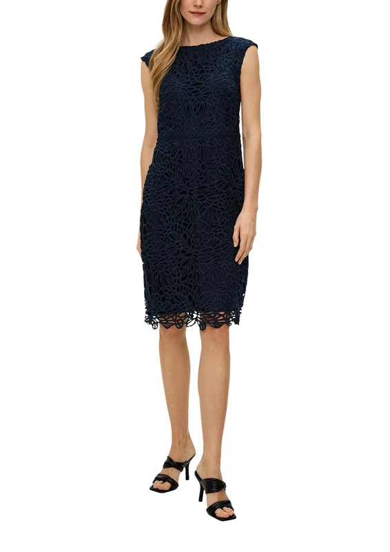 s.Oliver Women's Dress, Blue, 8