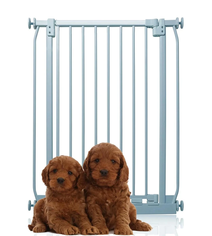 Bettacare Extra Tall Elite Dog Gate, 71cm - 80cm, Matt Grey, Extra Tall 100cm in Height, Pressure Fit Pet Gate for Dog and Puppy, Pet and Dog Barrier, Easy Installation