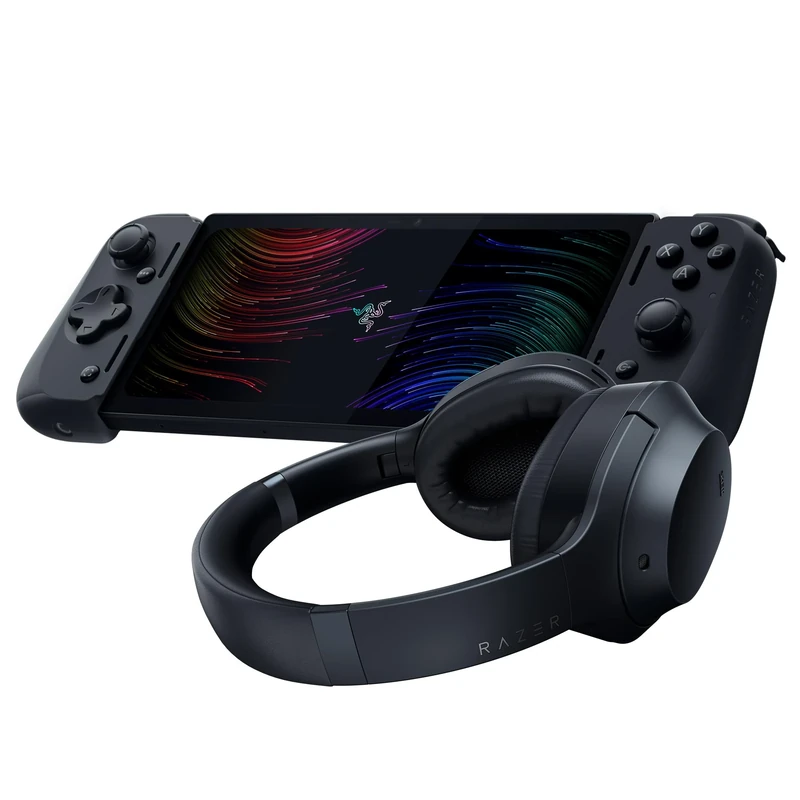 Razer Edge with Razer Opus - Android Gaming Handheld with Kishi V2 Pro Controller (Qualcomm Snapdragon G3X Gen 1, 6.8” 144Hz AMOLED FHD+ Touchscreen Display, HyperSense Haptics, Cloud Gaming) Black