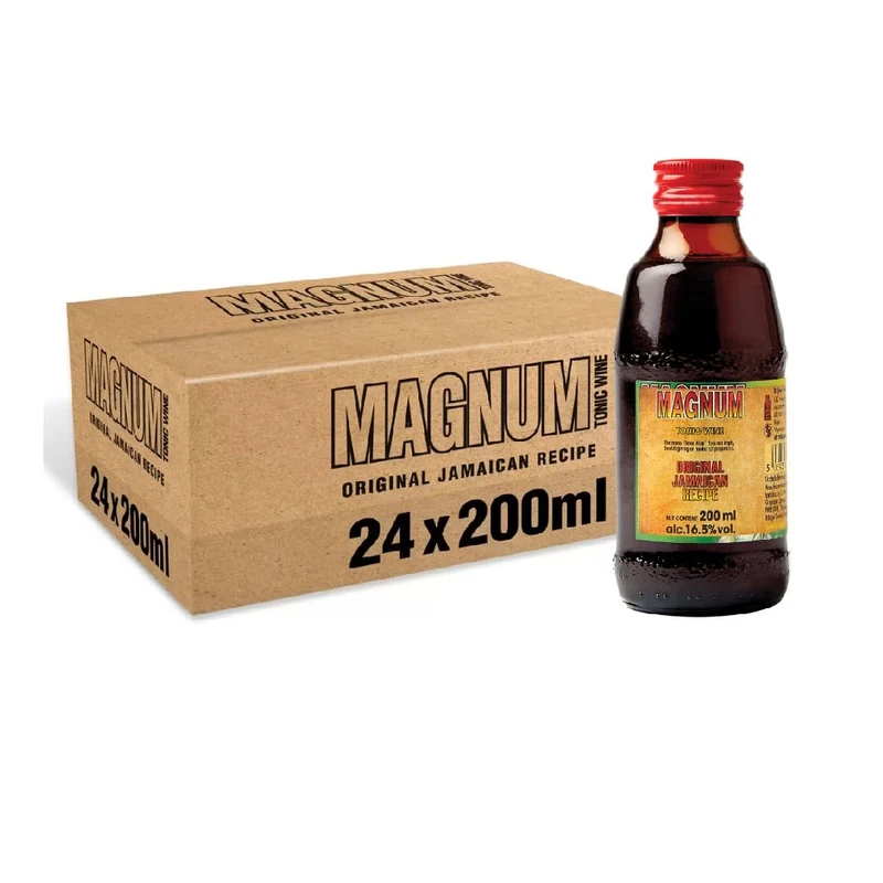 Magnum Tonic Wine 20 cl, 16.5 Percent ABV - Jamaica Tonic Wine Case x 24