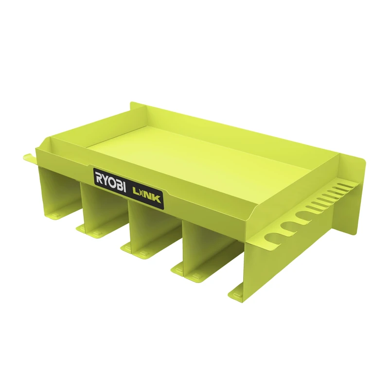 RYOBI - Tool rack with 4 slots - LINK System - RSLW401, Green & Anthracite - Image 1