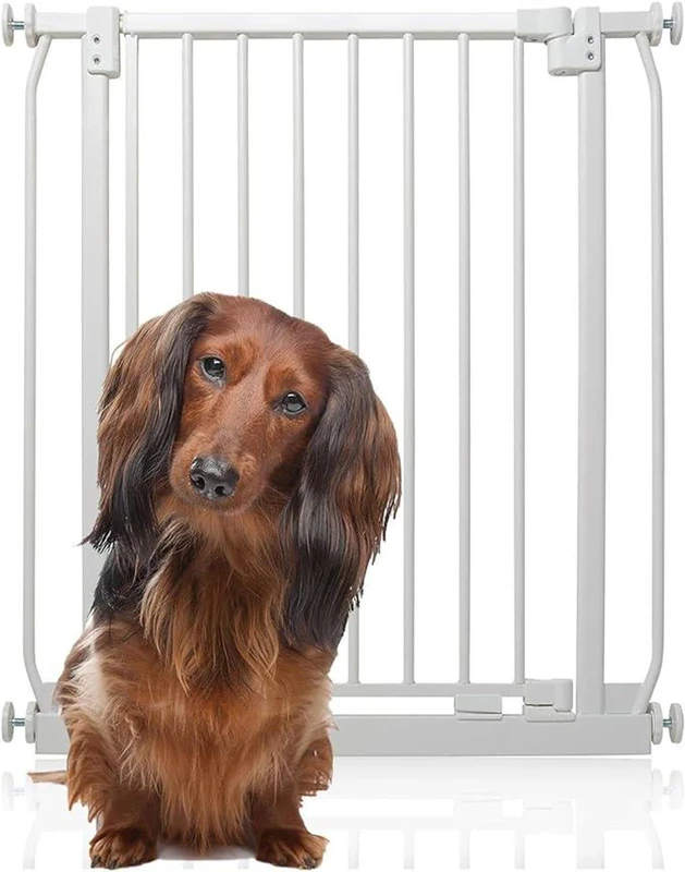 Bettacare Elite Pressure Dog Gate, 71cm - 80cm, Matt White, Pressure Fit Pet Gate for Dog and Puppy, Pet and Dog Barrier, Easy Installation