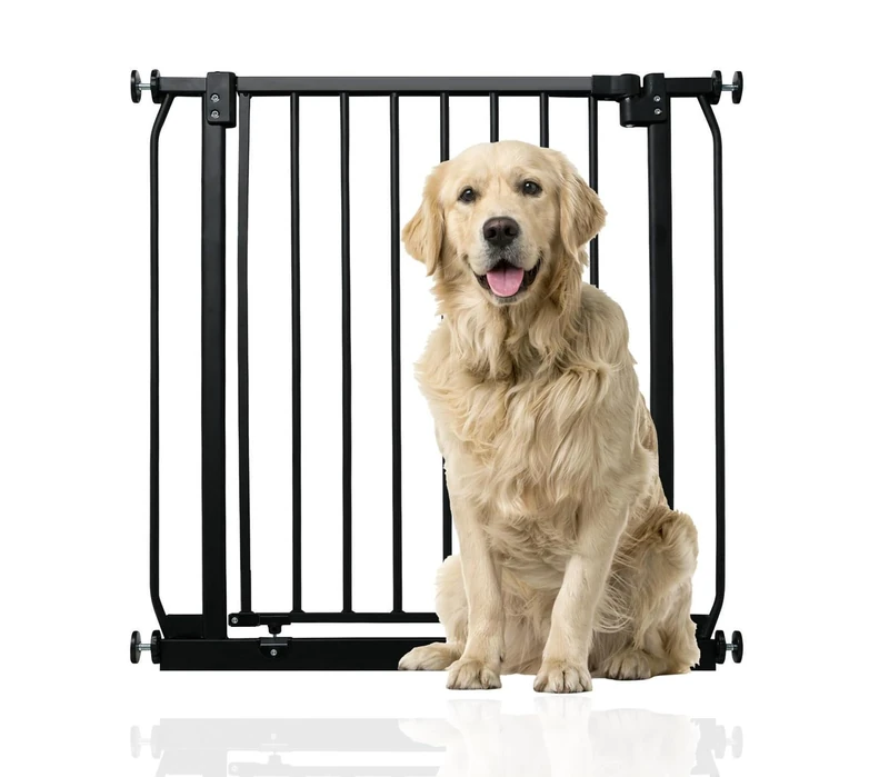 Bettacare Elite Pressure Dog Gate Narrow, 65.5cm - 74.5cm, Matt Black, Narrow Pressure Fit Pet Gate for Dog and Puppy, Pet and Dog Barrier, Easy Installation