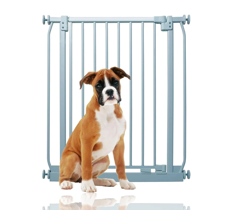 Bettacare Elite Pressure Dog Gate Narrow, 65.5cm - 74.5cm, Matt Grey, Narrow Pressure Fit Pet Gate for Dog and Puppy, Pet and Dog Barrier, Easy Installation