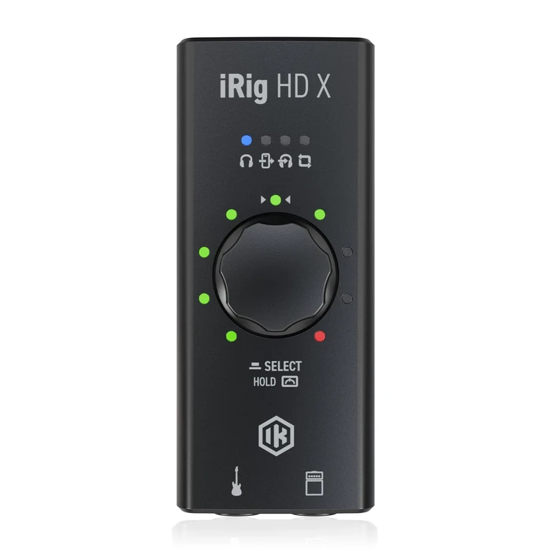 iRig HD X guitar audio interface for iPhone, iPad, Mac, iOS and PC with USB-C, Lightning and USB cables and 24-bit, 96 kHz music recording
