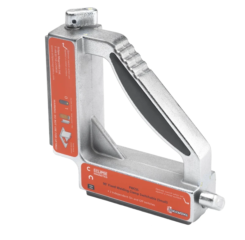 90° Fixed Welding Clamps Switchable, 152 x 152 x 38mm. Pull Force 55kg. FWCSS